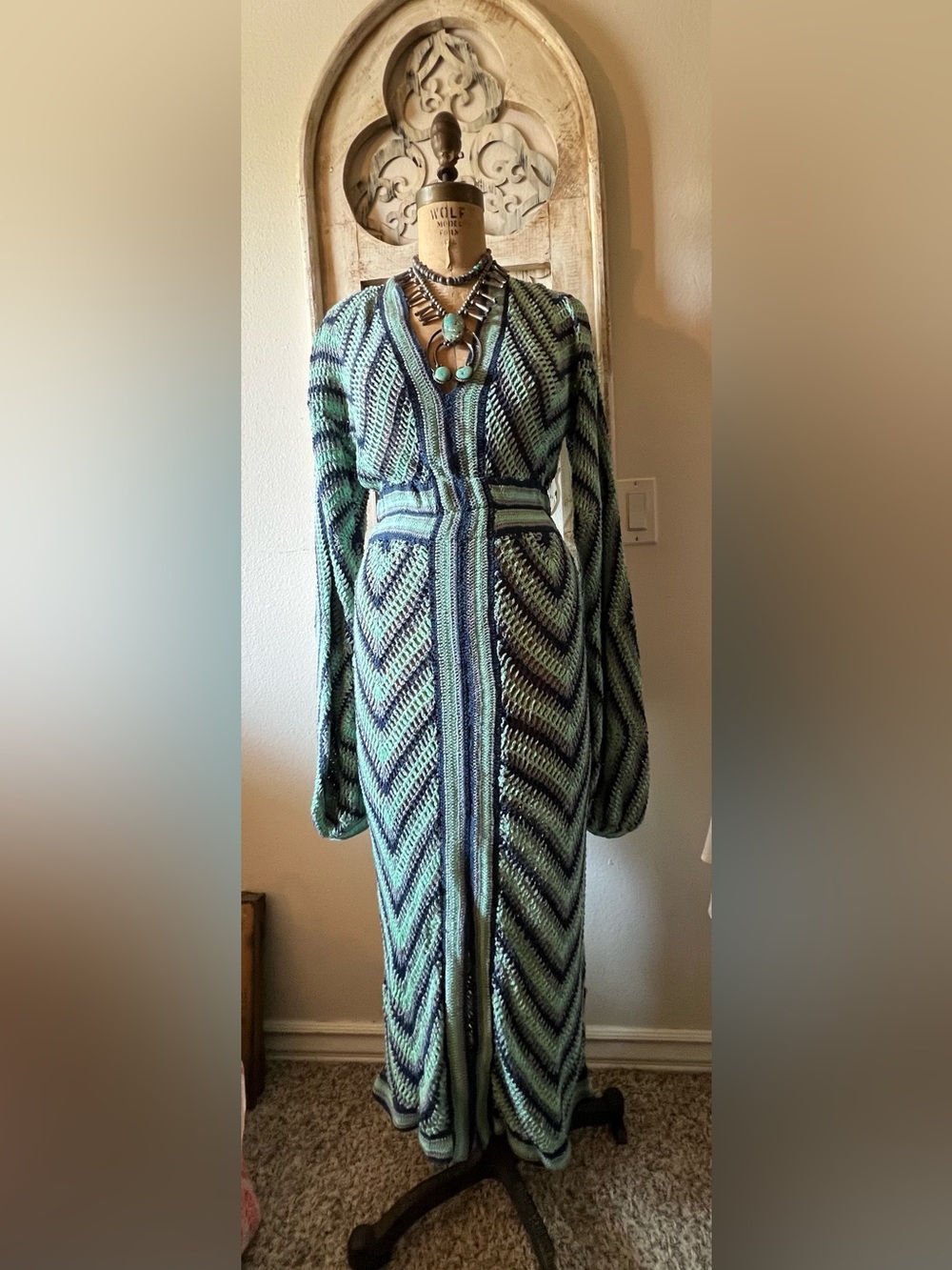 Chasing unicorns crochet maxi dress